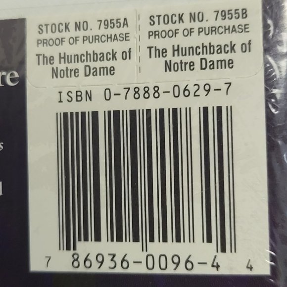 Walt Disneys The Hunchack of Notre Dame VHS New Sealed - Picture 8 of 8